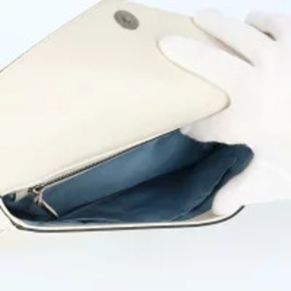Gucci h Leather Cat White Black Chain Shoulder Bag Gold Face GG Marmont Double - Picture 8 of 13